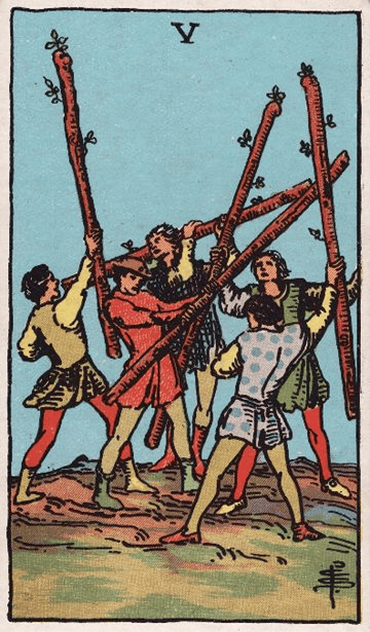 Five of Wands